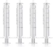 5ml Luer Slip Disposable Syringe without Needle for Refilling, Measuring Liquids, Oil or Glue Applicator