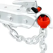 RIGHTLINE Gear Anti-Theft Trailer Hitch Lock with Coupler Ball, Trailer Ball Lock for Unhitched Trailers
