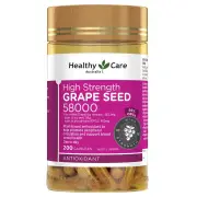 Healthy Care High Strength Grape Seed 58000 | 200C