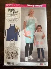 Simplicity 8826 UNCUT Sewing Pattern, Child's & Misses' Aprons