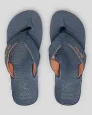 [Kustom] Kustom Men's Burleigh Flip Flops Slippers in Navy Heather Size 09 09 Navy Heather