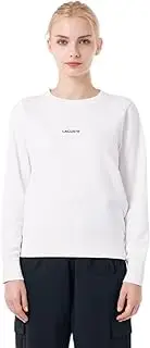 [Lacoste] SF006J-99 Women's Sweatshirt, Official, Logo Stitched Crewneck Sweatshirt