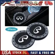 2 pk 3in Cup Mat Car Drink Holder Insert Silicone Coaster Set for Infinity Sty 2