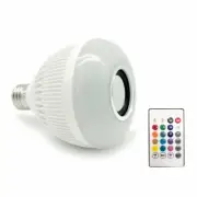 Bluetooth Color Changing Light Bulb Party Speaker, Stereo Sound, w Remote