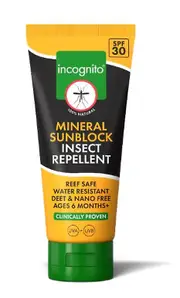 Incognito, Mineral Sunblock Insect Repellent SPF30, 100ml