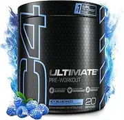 C4 Ultimate Pre Workout Powder Icy Blue Razz | Sugar Free Preworkout Energy Supplement for Men & Women | 300mg Caffeine + 3.2g Beta Alanine + 2 Patented Creatines | 20 Servings