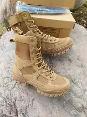 Surplus Chinese Army PLA 21 Type Summer Brown Combat Boots Combat Shoes Original