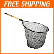 Premium 20 x 23-Inch Fishing Landing Net with Telescoping Handle - Multi Color