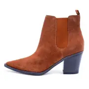 Women's Nine West Wyllis Pointed Toe Western Inspired Suede Boots