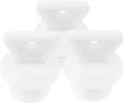3pcs Hot Water Bottle Lid Belt Water Filter Hot Water Bottle and Stay Hydrated Water Bottle Hot Water Bag Collapsible Water Bottle Cool Water Jug Portable Hydration White Rubber