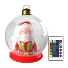 60cm PVC Outdoor Xmas Inflatable Decor Ball Remote Control for Porch Lawn Garden