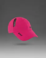 Run Cap, 2XU, OSFA, Fuchsia/Black, Unisex