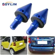 2pcs Blue Rear Bumper Protector Spike Guard Protector for Smart Fortwo 07-15 (for: Smart)