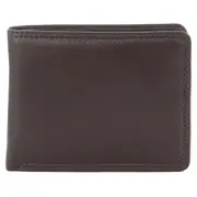 Milleni Leather Men's Flat Wallet for Men 12 x 1.5 x 9 cm - Brown