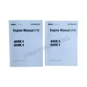 HITACHI ISUZU 4HK1 6HK1 ENGINE SERVICE MANUAL SET 2 BOOKS