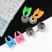 12PCS Premium Gel Bobbin Clips – Colorful Bobbin Holders & Clamps for Sewing, Needle Arts, and Crafting. Keep Threads Organized and Untangled with Easy-to-Use Bobbin Clamps.