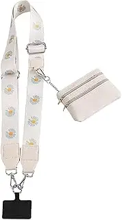 [Generic] Phone Strap - Cellphone Holder Carrier | Neck Wrist Adjustable Phone Strap With Zippered Pouch For Travel, Driving, Shopping, Outdoor, & Daily Use