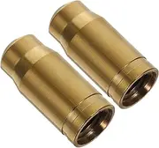 SUPVOX 1 Pair Metal Valve Caps Dustproof Tire Stem Covers for Mountain Road Bikes Motorcycles Trucks Compatibility Enhanced Seal Effortless Application