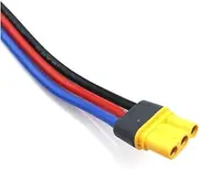 10/20/30/40/50CM/1M with Wire Drone Harness Accessories MR30 Male to Female Adapter Battery Extension Cable Silicone Connector(Female with Wire,20CM)