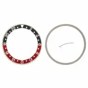 BEZEL & INSERT FOR ROLEX GMT I II 16700 16710 16718 16760 COKE BLACK/RED INSTAL