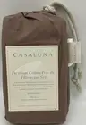 Casaluna Premium Cotton Percale Pillowcase Set Standard Size Brown 100% Cotton