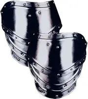 [Generic] Blackened Georg Spaulders Medieval Shoulder Guard LARP Reenactment, Same as Image