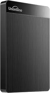 UnionSine 500GB 2.5" Ultra Slim Portable External Hard Drive HDD-USB 3.0 for PC, Mac, Laptop, PS4, Xbox one,Xbox 360-HD-2510(Black)