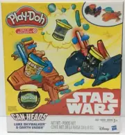 STAR WARS PLAY-Doh CAN-HEADS Luke Skywalker & Darth Vader