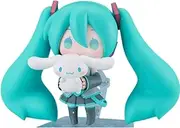 Hatsune Figure, Movable Replacement Face Hatsune Miku Big Ear Dog Figurine 10cm/3.9inch Character Cosplay Model Collectible Handicrafts Gift