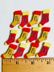 12 Christmas Stockings Dimensional Craft Glue Down - NEW