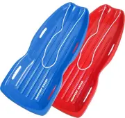 Downhill Xtreme Flexible Snow Sled for 2 Riders with Pull Rope & Handles