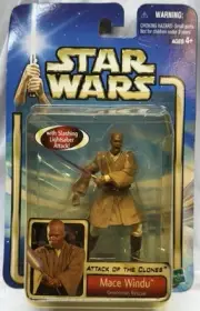 2002 STAR WARS ATTACK OF THR CLONES - MACE WINDU - HASBRO