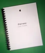 Owners Manual for Apple iPod nano 7th Gen. software, 69 Pages W/Clear Covers!