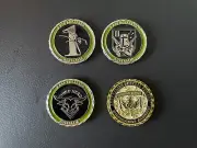 4 x SAS Sqn challenge coins with Operation Slipper Afghanistan Special Forces