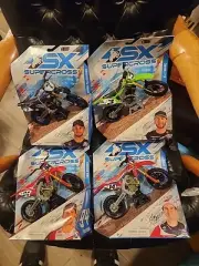 SX Supercross 1:10 Scale Motorcycle #7 #14 #3 #94 1st Edition Package Top Bent