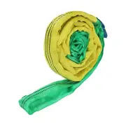 1 Pcs Lifting Slings Straps Polyester 6ft Flexible Eye Slings(4409lbs) Green
