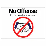 No Offense, It Just Makes Sense Peel & Stick Decals, All Seasons, Stationery, DI