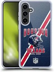 Head Case Designs Officially Licensed NFL Football Stripes Houston Texans Logo Art Soft Gel Case Compatible with Samsung Galaxy S24+ 5G