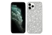For iPhone 14 Case, Shiny Glitter Protective Cover, Silver