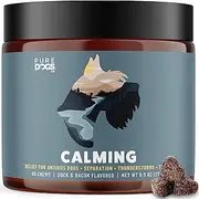 Pure Dogs Calming Chews for Anxiety & Stress Relief - Dog Treats with Organic Hemp & GABA - Soothe Scratching & Restlessness - 90 Calming Treats