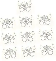 10Pcs DIY Colored Owl Paper Mask Set Creative Drawing Graffiti Masks for Fun Art Activity for Painting Creative Play Safe Material for Artistic Expression