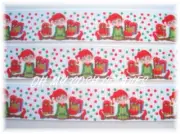 100 YARD ROLL SALE 7/8 CHRISTMAS PRESENT SHELF ELF GROSGRAIN RIBBON ELVES