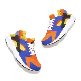 Nike 休閒鞋 Huarache Run GS 童鞋 大童 女鞋 藍 橘 黃 撞色 經典 武士鞋 654275-421 [ACS 跨運動]