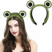 Kermit the Frog | Adorable Kawaii Headband with Frog Eye Design - Perfect Cosplay Accessory for Women and Girls | Ideal for Facial Beauty Routine
