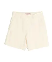Valentino Turn-Up Hem Bermuda Shorts IT52,IT50,IT44,IT54,IT48,IT46 White