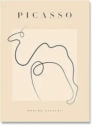 Pablo Picasso《Black Beige Camel》Poster and Prints Pablo Picasso Canvas Wall Art Pablo Picasso Painting for Home Decor Wall Picture 40x60cm No Frame
