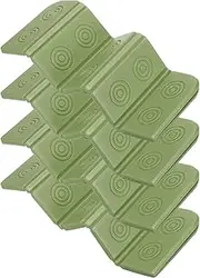 YELARXI Folding Foam Mat, 14 x 10 Mini Portable Lightweight Mini Waterproof Folding Mat Fit for Backpacking Hiking Camping Kneeling Outdoor Activities Recreation - (4Pack, Green)