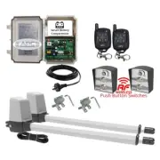 APC 24V Electric Double Gate Automation Kit w Remote Control Gate Opener System