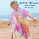 Kids Beach Poncho Bath Towels Hood Swimming Surfing Changing Robe Age 3-8 -Shelf