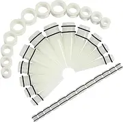 [Longbeauty] 36Pcs 00G-20mm Ear Gauge Stretching Kit Acrylic Tapers for Ear Gauges Kit and Thick Silicone Tunnels Stretchers Expanders Multicolor